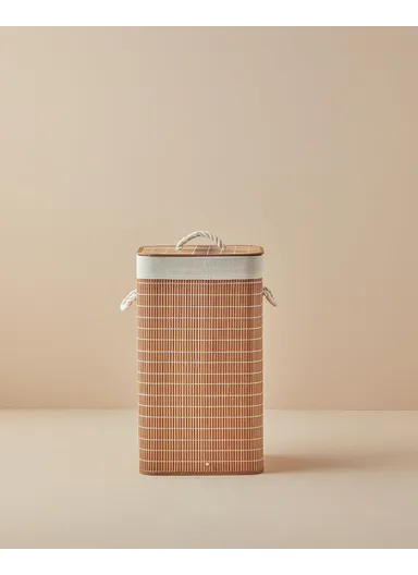 Urbann Foldable Laundry Basket 35x35x60 cm Brown