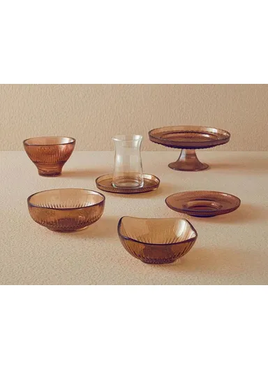 Florida Glass Cup 10.5cm Brown