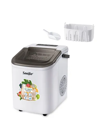 1.2L 112W Electric Ice Maker 12Kg Daily Ice Output/ 9 Ice Cubes at a Time SF-6522 