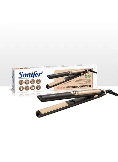 50W Ceramic Hair Straightener With Adjustable Temperature &amp; LED Display SF-9583