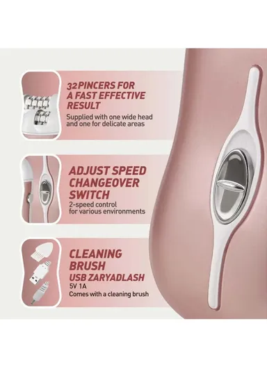 3W 400mAh 2-IN-1 Multifunction Lady Epilator With Two Heads &amp; Two Speeds SF-9567 