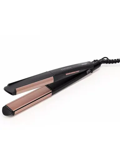 55W 2-IN-1 Multi-Functional Ceramic Flat Iron Hair Straightener &amp; Curler With 235°C Maximum Heating Temperature &amp; LED Indicator SF-9563