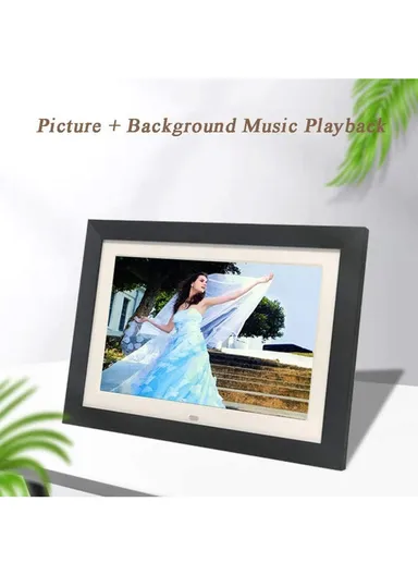 10.1'' Digital Photo Frame With Remote Clock Calendar DP1016 D224 - Black