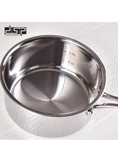 5Pcs 24CM Casserole + 16CM Saucepan + 24CM Frypan Stainless Steel Cookware Set CA004-S01