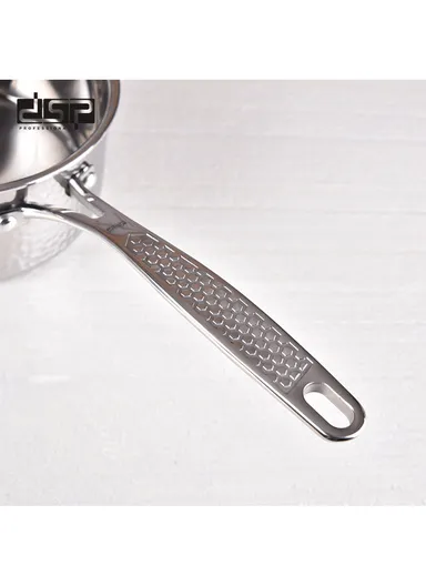 5Pcs 24CM Casserole + 16CM Saucepan + 24CM Frypan Stainless Steel Cookware Set CA004-S01