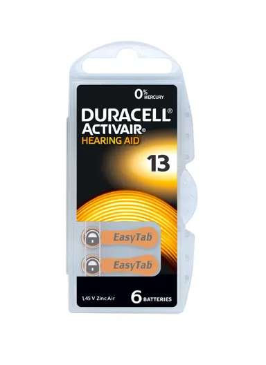 13 Hearing Aid Battery - Pack of 6