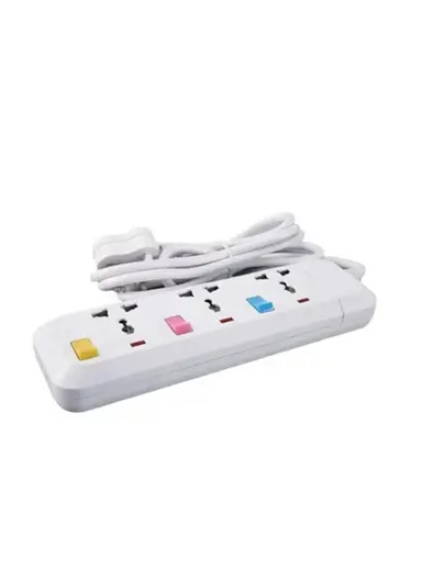 3-Way Extension Power Strip With 3m Cord BW-OO3