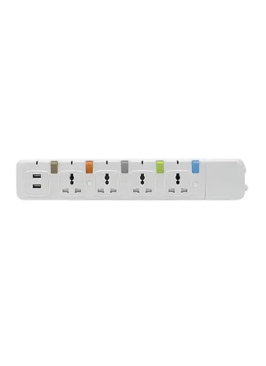 4-Way Extension Power Strip With USB Port BW-005