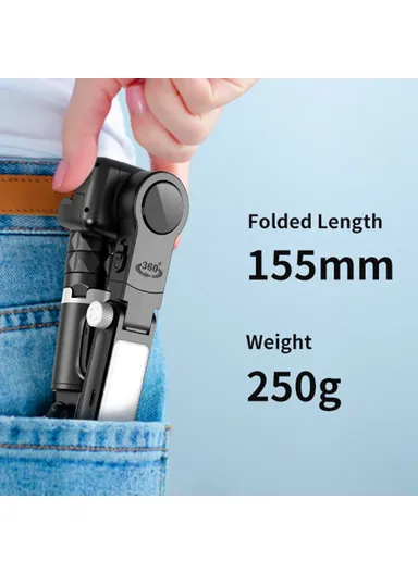 400mAh Single-Axis Gimbal Selfie Stick Tripod Stand Panoramic Follow Shot Anti-Shake Handheld Gimbal Stabilizer Q18