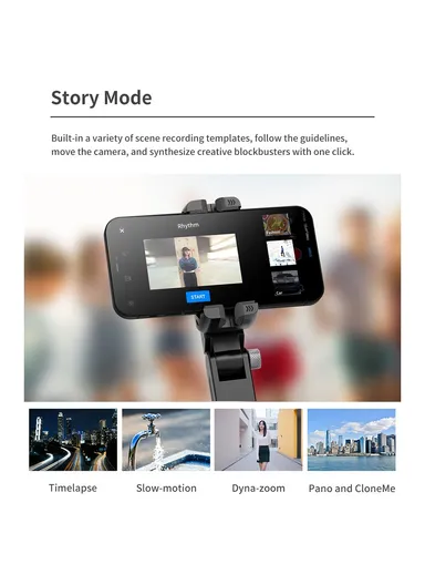 400mAh Single-Axis Gimbal Selfie Stick Tripod Stand Panoramic Follow Shot Anti-Shake Handheld Gimbal Stabilizer Q18
