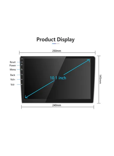 1GB+32GB 10-inch Android 12 GPS Navigation FM Radio Car Multimedia Player R-910C (W24 x H14.5)cm