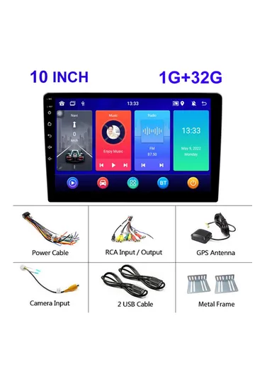 1GB+32GB 10-inch Android 12 GPS Navigation FM Radio Car Multimedia Player R-910C (W24 x H14.5)cm