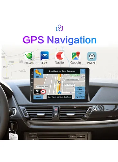 1GB+32GB 10-inch Android 12 GPS Navigation FM Radio Car Multimedia Player R-910C (W24 x H14.5)cm