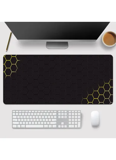 Large Mouse Pad Honeycomb Pattern E-sport Gaming Desktop Mat (W120 x D50 x T0.3)cm - Style 22
