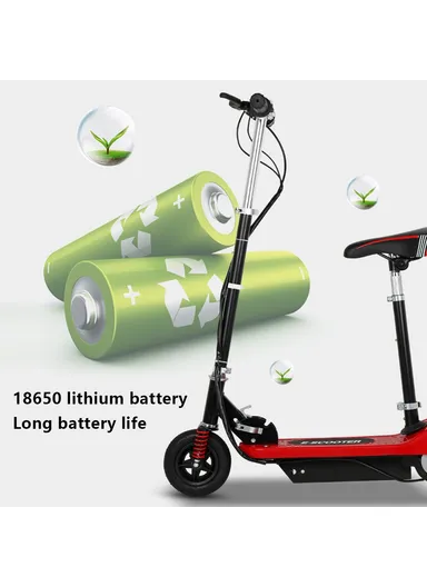 100-240V 15km / h Shock-absorbing Folding Electric Scooter With Anti-explosion Rubber Tire - EU Plug