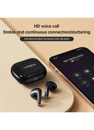 230mAh 1 Pair Low Delay Headset Bluetooth Wireless Earphone - Black