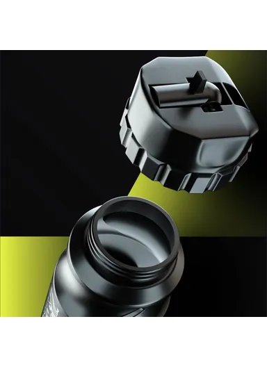 0.6L Sports Water Bottle Mountain Bike Water Bottle Cup for Outdoors Camping Cycling Fitness Gym - Abstract Pattern / Black