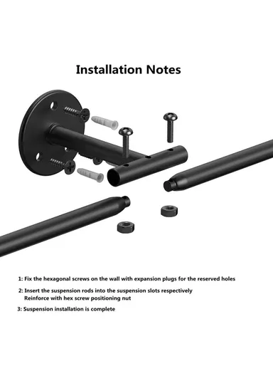 3-in-1 Flower Pot Holder Wall-Mounted Geometric Iron Hanging Rack 001- ZJ-YX08