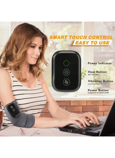 Heated Knee Massager Infrared Physiotherapy Knee Pad for Joint Pain Relief 3-Level Vibration Heater Knee Elbow Shoulder Brace Wrap