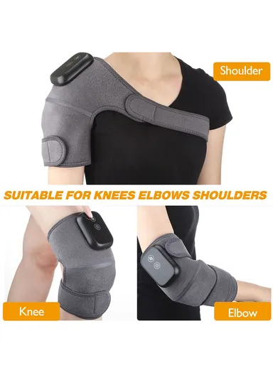Heated Knee Massager Infrared Physiotherapy Knee Pad for Joint Pain Relief 3-Level Vibration Heater Knee Elbow Shoulder Brace Wrap