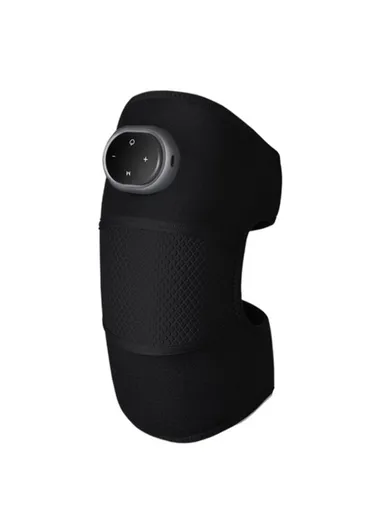 Rechargeable 1800mAh Electric Knee Massager 5-Gear Hot Compress Pain Relief Knee / Elbow / Shoulder Physiotherapy Instrument KS-6916 (L50 x W28)cm - Black