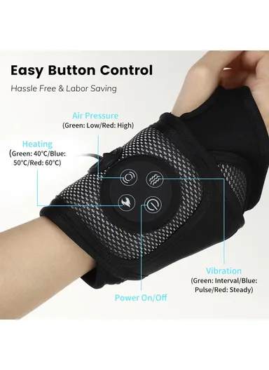 1.2m 8WSmart Wrist Brace Wrist Massager Relaxation Treatments Hand Compression Air Massager Hot Compress Wrist Heating Brace Massager KY-1042