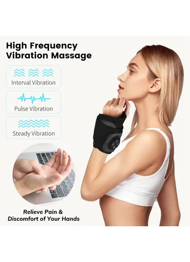 1.2m 8WSmart Wrist Brace Wrist Massager Relaxation Treatments Hand Compression Air Massager Hot Compress Wrist Heating Brace Massager KY-1042
