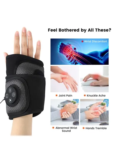 1.2m 8WSmart Wrist Brace Wrist Massager Relaxation Treatments Hand Compression Air Massager Hot Compress Wrist Heating Brace Massager KY-1042