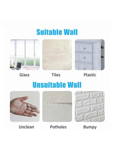 6 Inch Magnetic Picture Frame Self Adhesive DIY Collage Picture Photo Frame For Refrigerator Glass Window Door Home Decor - Black/Type 1