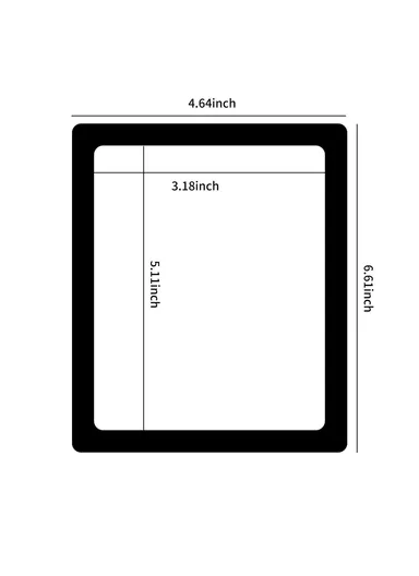 6 Inch Magnetic Picture Frame Self Adhesive DIY Collage Picture Photo Frame For Refrigerator Glass Window Door Home Decor - Black/Type 1