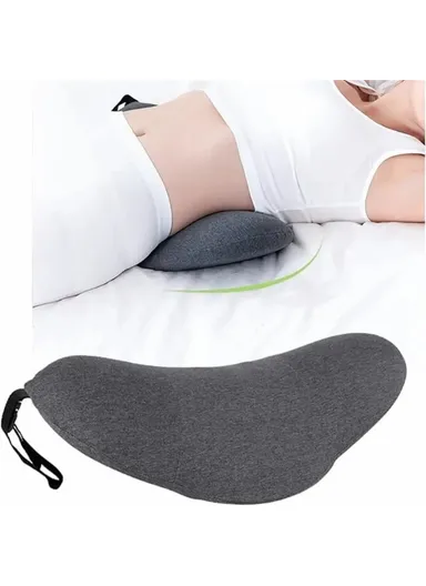 Car Seat Waist Cushion Memory Foam Sleep Waist Protection Cushion (W49 x D27 x H13.5)cm - Pink