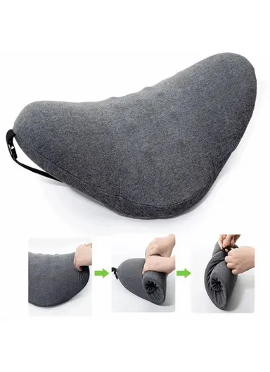 Car Seat Waist Cushion Memory Foam Sleep Waist Protection Cushion (W49 x D27 x H13.5)cm - Pink