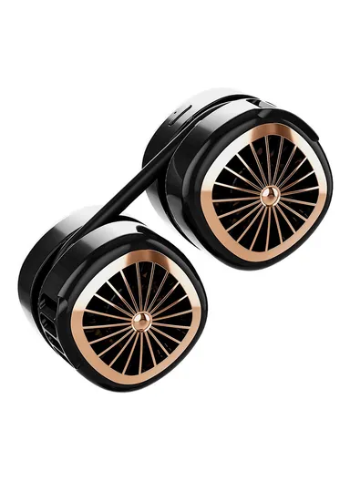 1800mAh Foldable USB Charging Hanging Neck Mini ABS Cooling Fan Summer Mute Fan Cooler P70 - Black