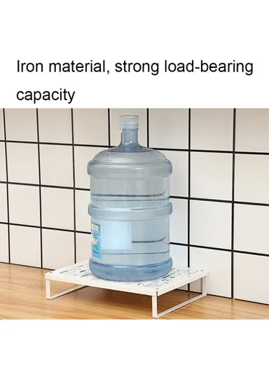 Multifunction Kitchen Desktop Microwave Stand Induction Cooker Iron Bracket - White