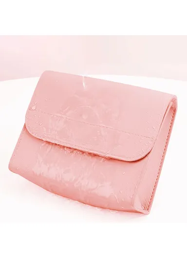 Power Bank Storage Bag Ultra-thin PU Leather Accessories Organizer - Matcha Green