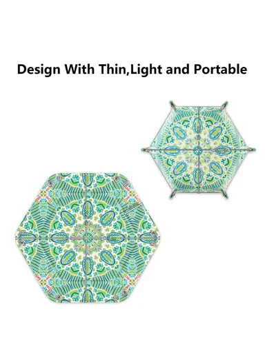 8" PU Leather Sundries Organizer Tray Metal Buttons Design Desktop Storage Tray - Bohemian Green