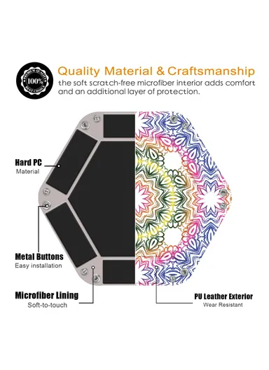 8" PU Leather Sundries Organizer Tray Metal Buttons Design Desktop Storage Tray - Bohemian Yellow