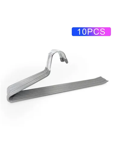 10Pcs 35cm Non-slip Storage Racks Multifunctional Z-shaped Trouser Rack Goose Clothes Pants Hanger - Reverse / Grey
