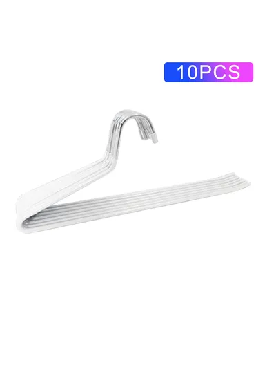 10Pcs 35cm Non-slip Storage Racks Multifunctional Z-shaped Trouser Rack Goose Clothes Pants Hanger - Reverse / White