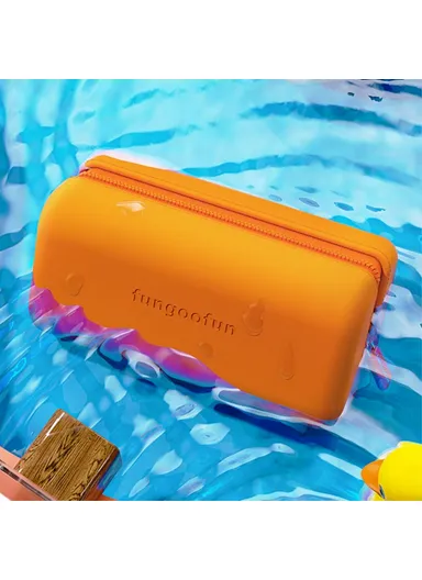 Rectangle Shape Digital Accessories Storage Case Mouse Power Bank Cable Charger EVA Carrying Bag - Pink