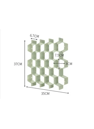 Adjustable Drawer Honeycomb Clapboard Partition Divider Box Separator DIY Organizer Sorting Panties Socks Storage Case - Pink