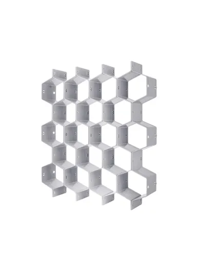 Adjustable Drawer Honeycomb Clapboard Partition Divider Box Separator DIY Organizer Sorting Panties Socks Storage Case - Grey