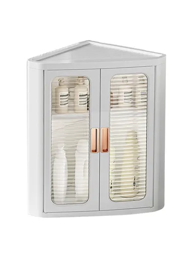 1-Layer ABS+PP+PET Storage Drawer Home Corner Organizer Cabinet 8829 (W47 x D30 x H56)cm - White