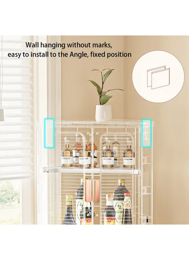 1-Layer ABS+PP+PET Storage Drawer Home Corner Organizer Cabinet 8829 (W47 x D30 x H56)cm - Tan