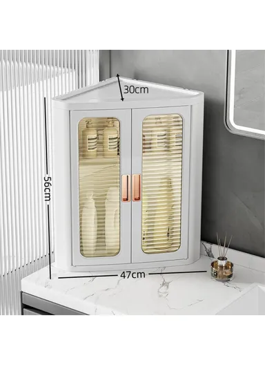 1-Layer ABS+PP+PET Storage Drawer Home Corner Organizer Cabinet 8829 (W47 x D30 x H56)cm - Tan