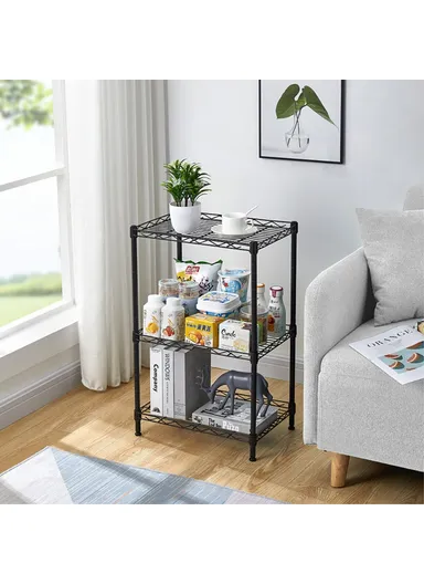 3-Tiers Detachable Storage Rack, Multipurpose Organizer Shelf (L42 x W29 x H68)cm