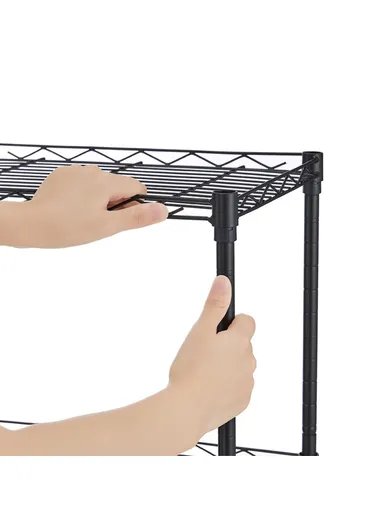 3-Tiers Detachable Storage Rack, Multipurpose Organizer Shelf (L42 x W29 x H68)cm