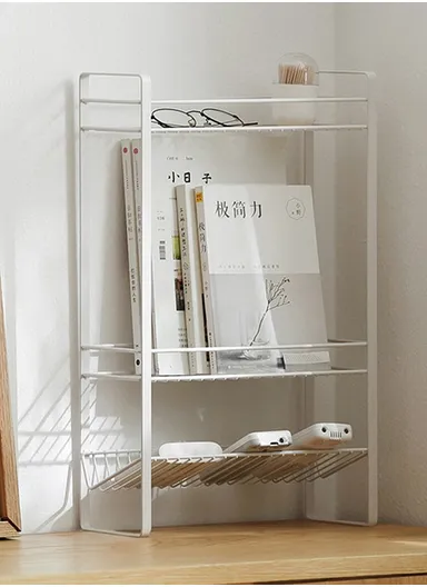 3 Tier Multi-Use Storage Rack Metal Storage Shelving Units Multipurpose (W30.6 x D13 x H50)cm