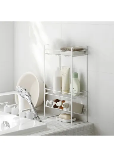 3 Tier Multi-Use Storage Rack Metal Storage Shelving Units Multipurpose (W30.6 x D13 x H50)cm