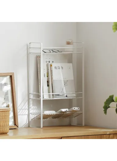 3 Tier Multi-Use Storage Rack Metal Storage Shelving Units Multipurpose (W30.6 x D13 x H50)cm